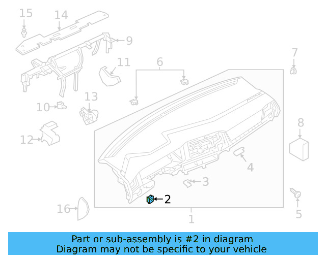 Instrument Panel Nut N-906-988-05 - View 2