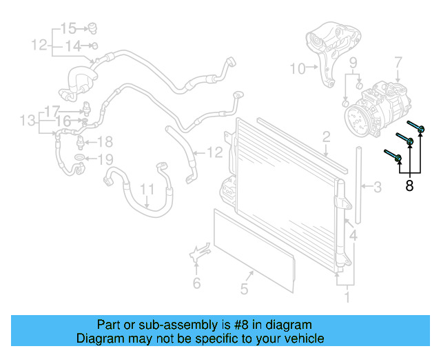 Compressor Mount Bolt N-907-075-02 - View 52