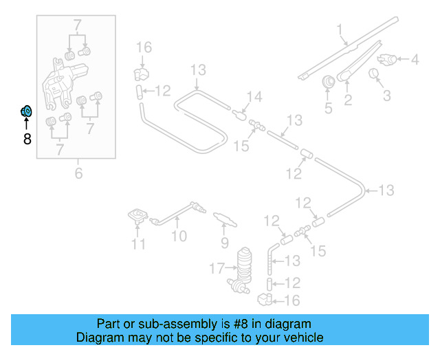 Wiper Motor Nut N-907-143-03 - View 5
