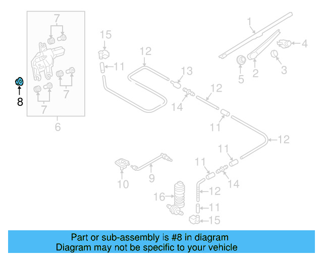 Wiper Motor Nut N-907-143-03 - View 14