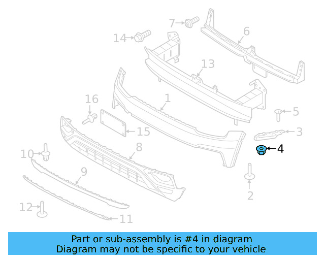 Quarter Panel Splash Shield Nut N-907-579-01 - View 57