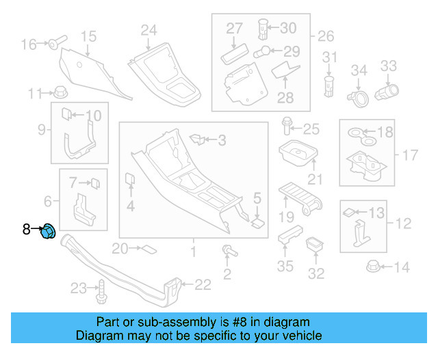 Quarter Panel Splash Shield Nut N-907-579-01 - View 109