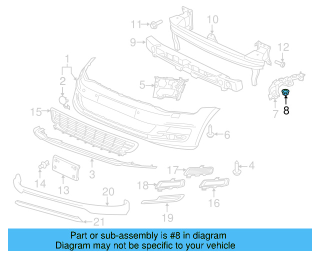 Quarter Panel Splash Shield Nut N-907-579-01 - View 62