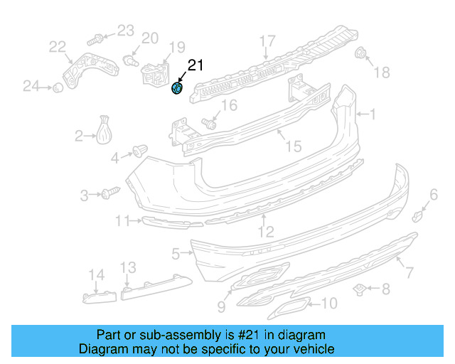 Fender Liner Nut WHT-004-694 - View 71