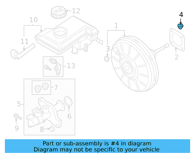 Power Brake Booster Nut N-907-611-03 - View 13