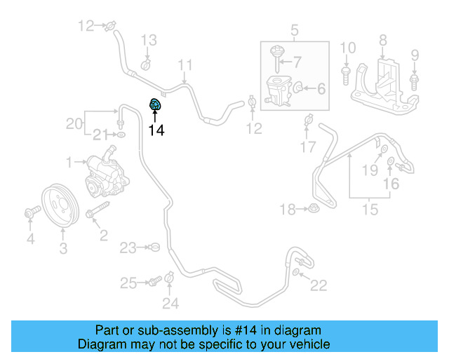 Reservoir Hose Clamp N-906-869-02 - View 248