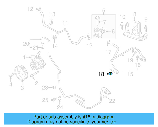 Reservoir Hose Clamp N-906-869-02 - View 466