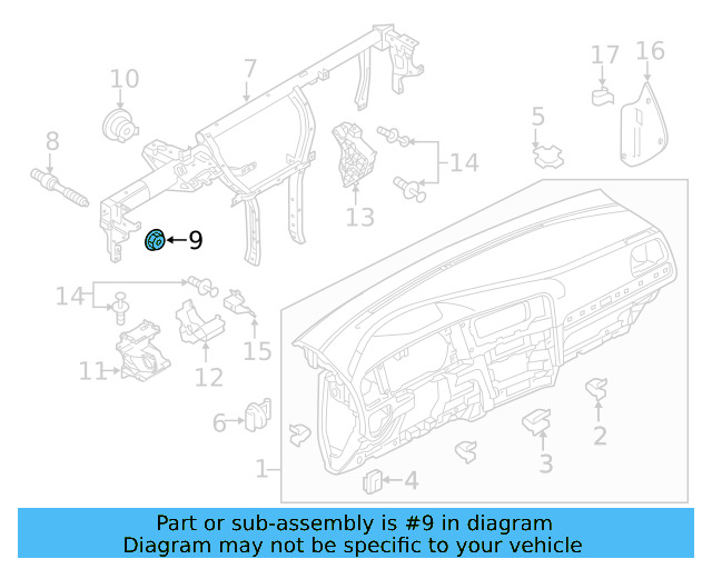 Power Brake Booster Nut N-907-611-03 - View 19