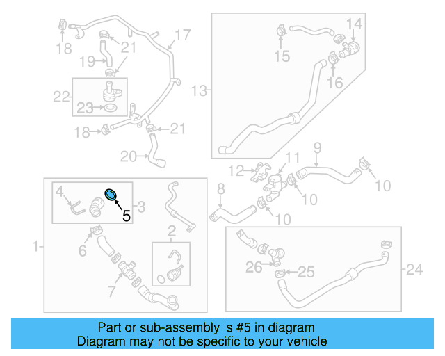 Water Hose Assembly Upper Seal N-907-653-01 - View 220