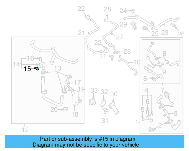 Water Hose Assembly Upper Seal N-907-653-01 - View 63