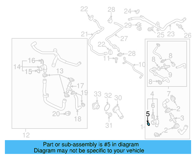 Water Hose Assembly Upper Seal N-907-653-01 - View 65
