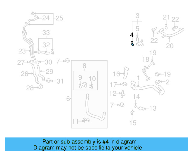 Water Hose Assembly Upper Seal N-907-653-01 - View 257