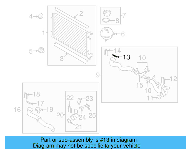 Water Hose Assembly Upper Seal N-907-653-01 - View 101
