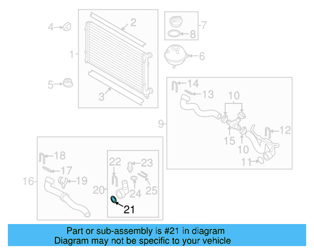 Water Hose Assembly Upper Seal N-907-653-01 - View 102