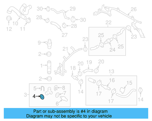 Water Hose Assembly Upper Seal N-907-653-01 - View 193