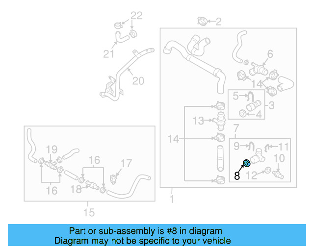 Water Hose Assembly Upper Seal N-907-653-01 - View 204