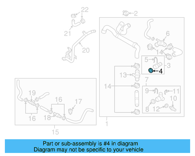 Water Hose Assembly Upper Seal N-907-653-01 - View 203