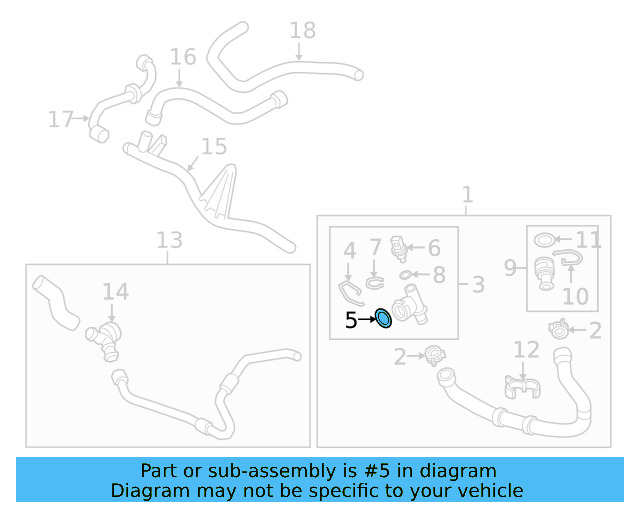Water Hose Assembly Upper Seal N-907-653-01 - View 10