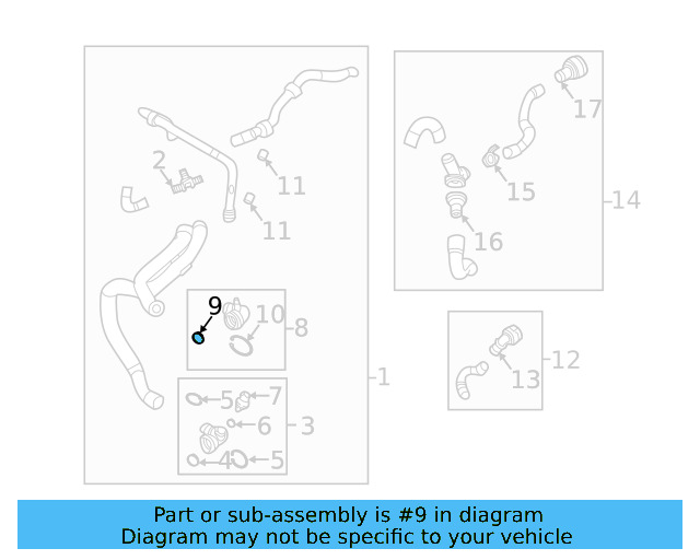 Water Hose Assembly Upper Seal N-907-653-01 - View 253