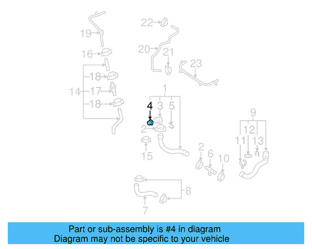 Water Hose Assembly Upper Seal N-907-653-01 - View 25