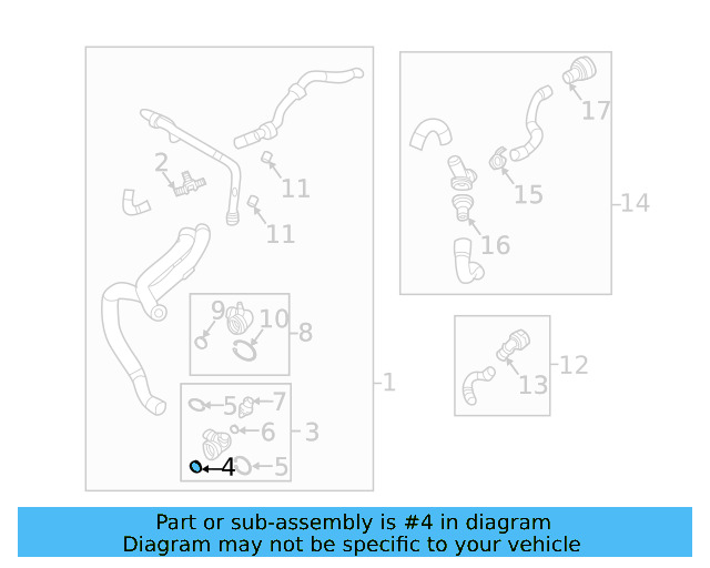 Water Hose Assembly Upper Seal N-907-653-01 - View 72