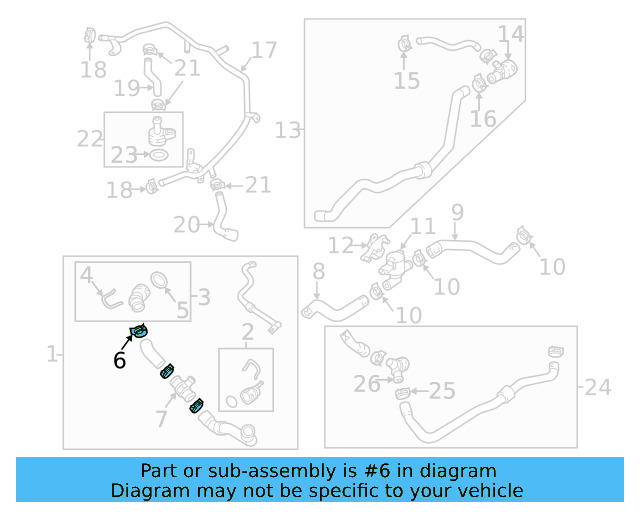 Water Hose Assembly Upper Seal N-907-653-01 - View 3