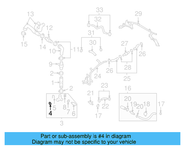 Water Hose Assembly Upper Seal N-907-653-01 - View 61