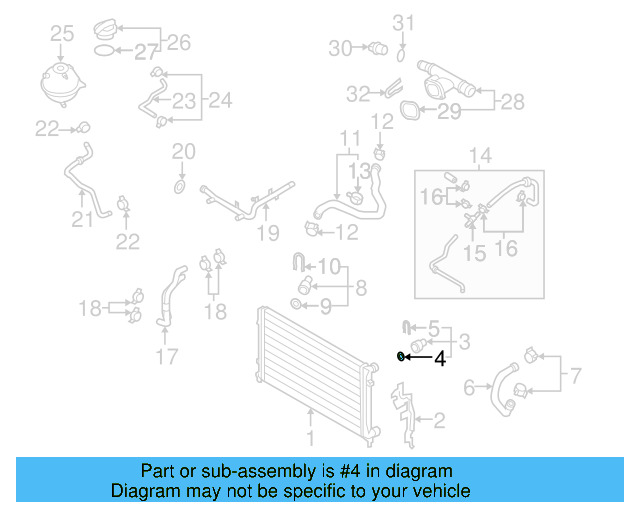 Water Hose Assembly Upper Seal N-907-653-01 - View 127