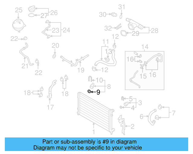 Water Hose Assembly Upper Seal N-907-653-01 - View 128
