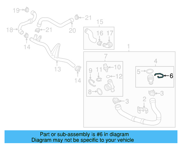 Water Hose Assembly Upper Seal N-907-653-01 - View 95