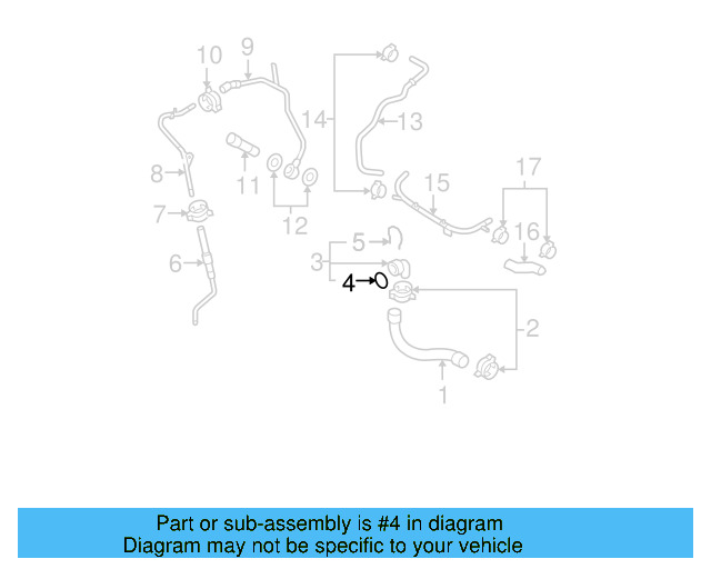 Water Hose Assembly Upper Seal N-907-653-01 - View 5