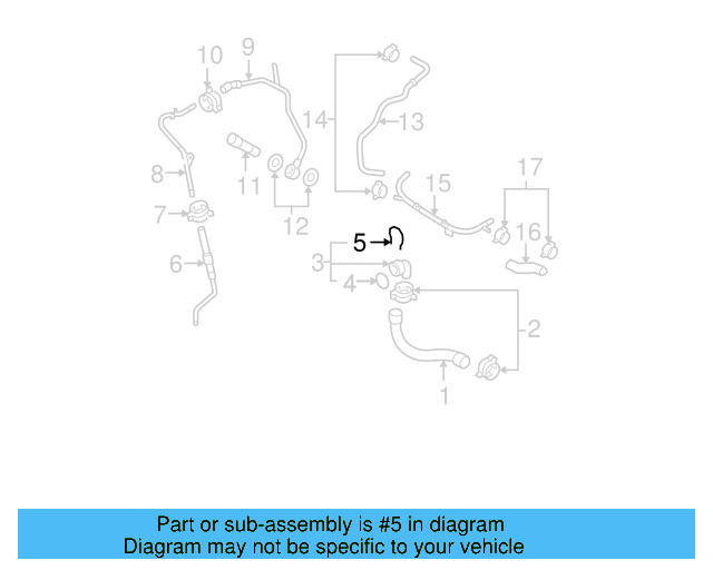 Water Hose Assembly Upper Seal N-907-653-01 - View 6