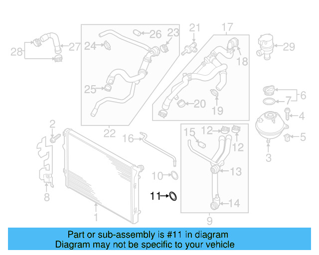 Water Hose Assembly Upper Seal N-907-653-01 - View 17