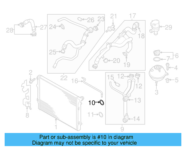 Water Hose Assembly Upper Seal N-907-653-01 - View 15