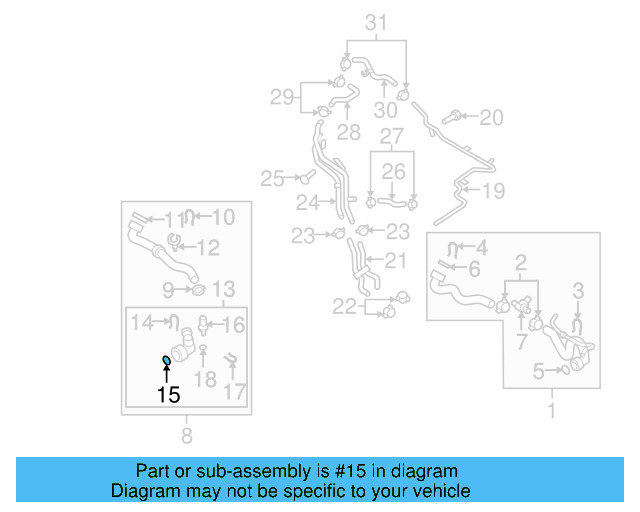 Reservoir Hose Clamp N-906-869-02 - View 126