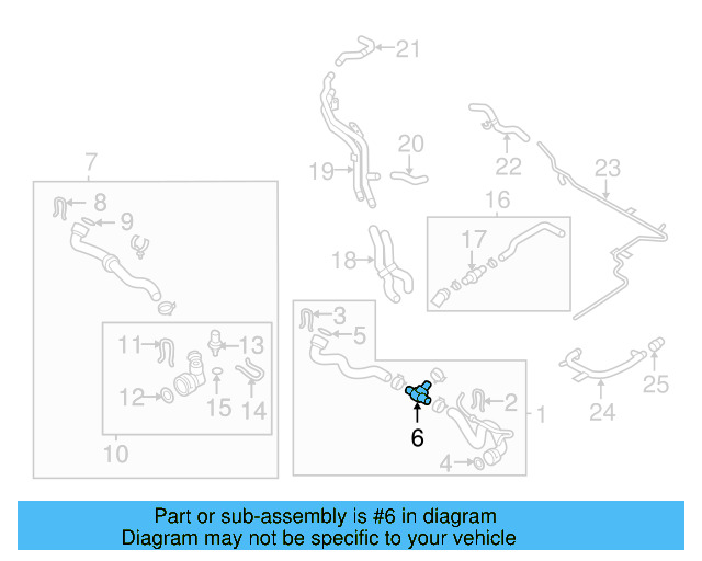 Water Hose Assembly Upper Seal N-907-653-01 - View 44