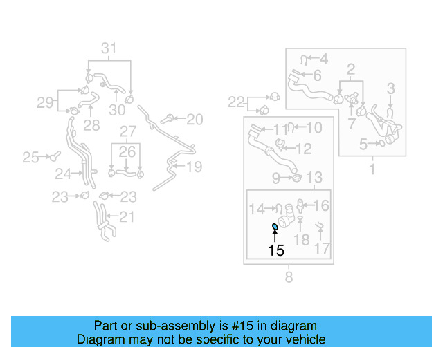 Water Hose Assembly Upper Seal N-907-653-01 - View 241