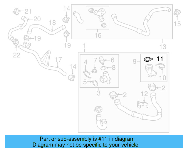 Water Hose Assembly Upper Seal N-907-653-01 - View 81