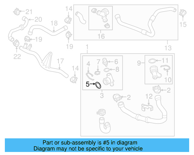 Water Hose Assembly Upper Seal N-907-653-01 - View 83
