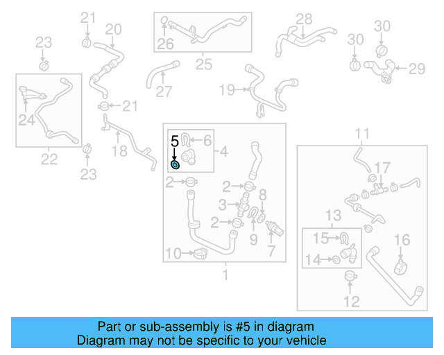 Water Hose Assembly Upper Seal N-907-653-01 - View 30