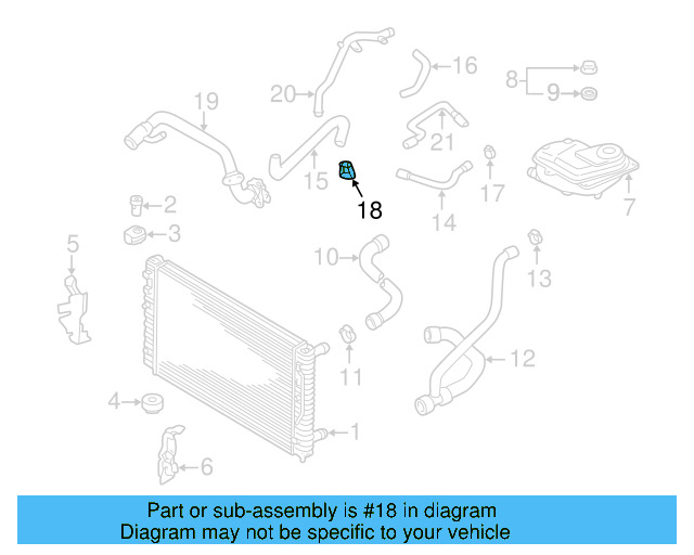 Reservoir Hose Clamp N-906-869-02 - View 337