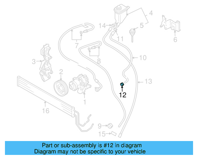 Reservoir Hose Clamp N-906-869-02 - View 393