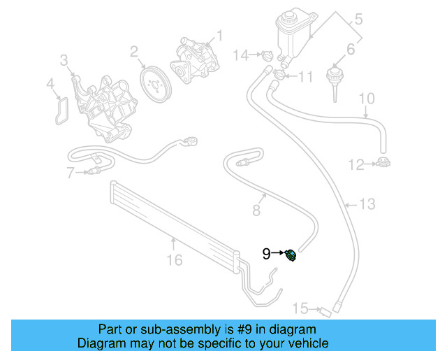 Reservoir Hose Clamp N-906-869-02 - View 183
