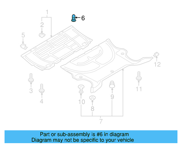 Fender Liner Screw N-907-750-01 - View 59