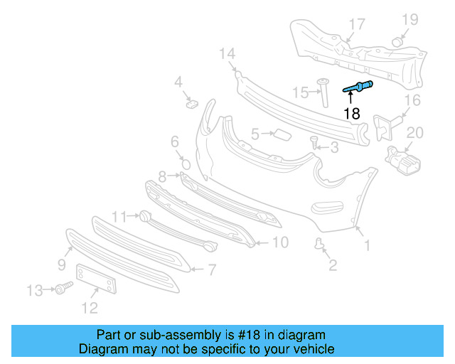 Fender Liner Screw N-907-750-01 - View 47