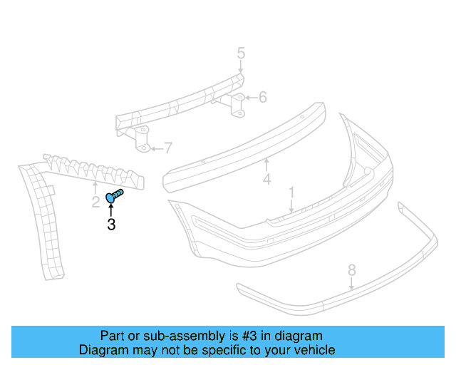 Fender Liner Screw N-907-750-01 - View 49