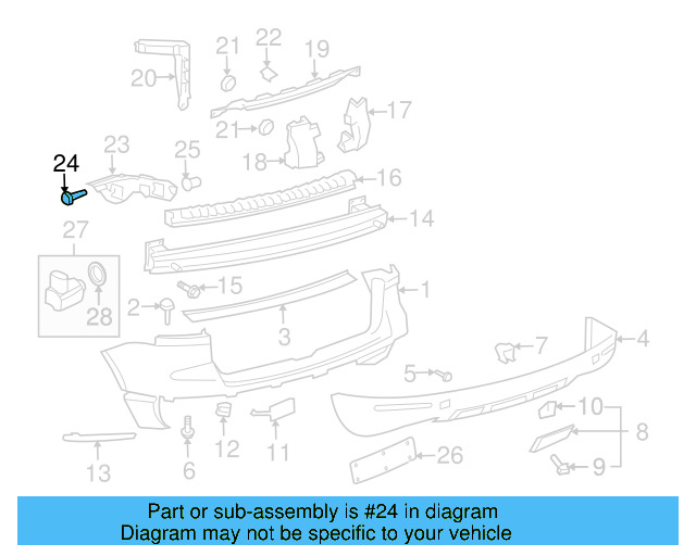 Fender Liner Screw N-907-750-01 - View 53