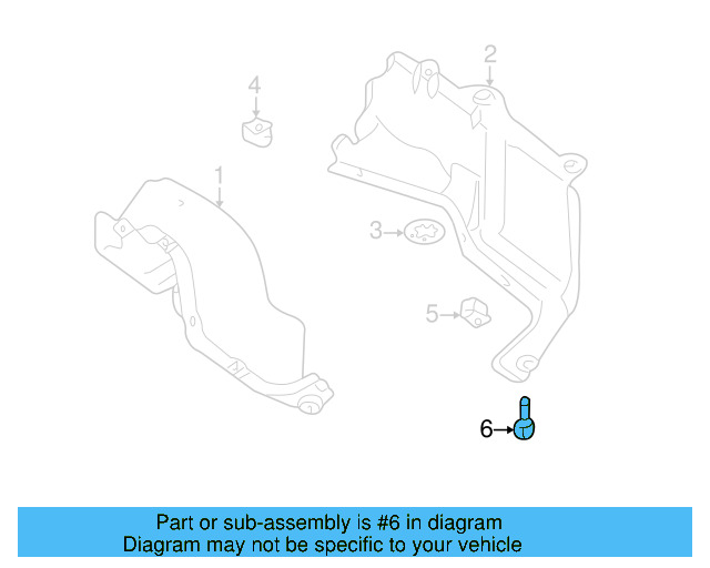 Fender Liner Screw N-907-750-01 - View 114