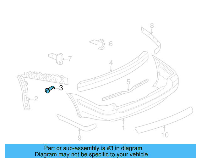 Fender Liner Screw N-907-750-01 - View 54