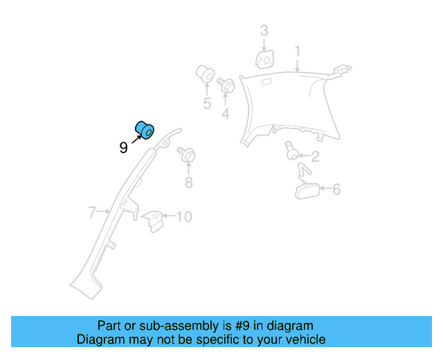 Fender Liner Screw N-907-750-01 - View 55